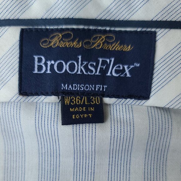 Brooks Brothers BrooksFlex Charcoal Wool Pants – Madison Fit – 36x30 - Picture 4 of 5